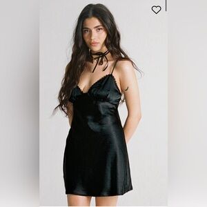 NWT Princess Polly ROMAN MINI DRESS BLACK 2